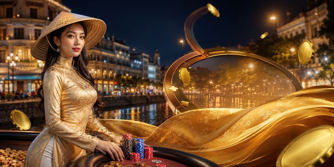 Người phụ nữ mặc áo dài tại Hà Nội tham gia trò chơi bài truyền thống kết hợp giải trí hiện đại