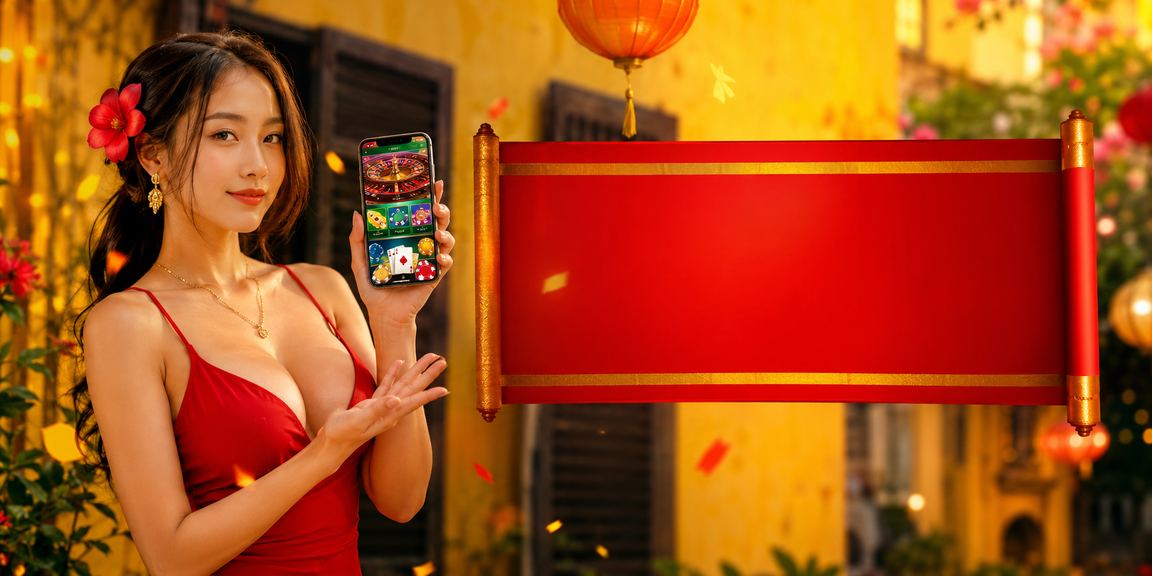 Người dùng Hội An chơi casino trên điện thoại di động tại lễ hội
