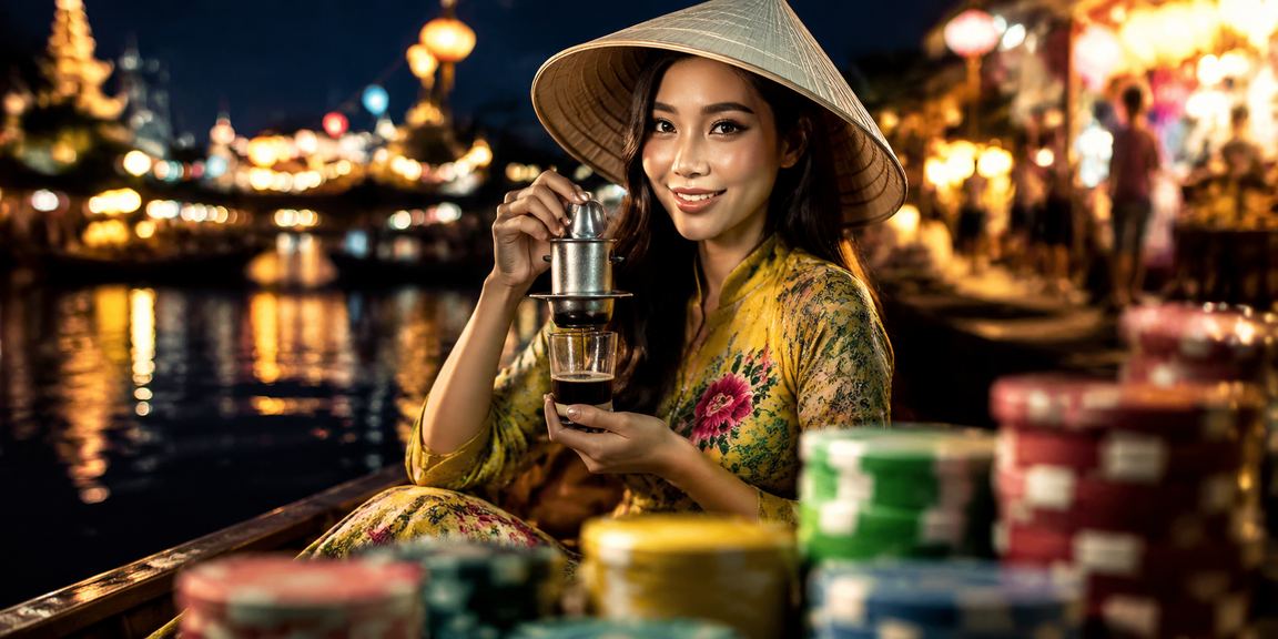 Người dùng Ninh Bình xem xổ số và café buổi sáng