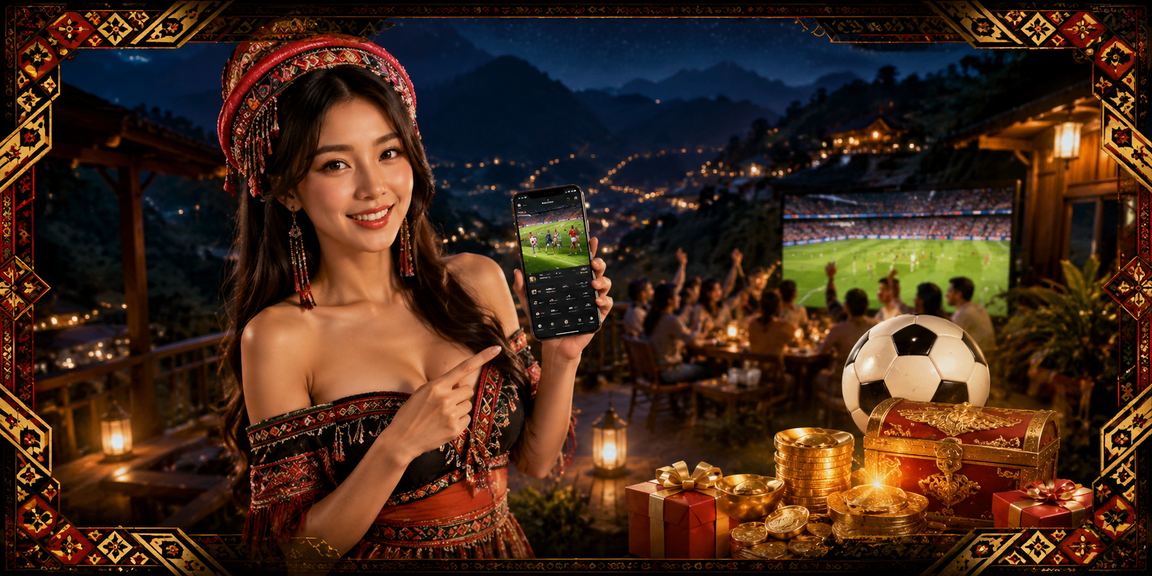Người chơi cá cược bóng đá ở Sa Pa với cảnh quan đồi núi